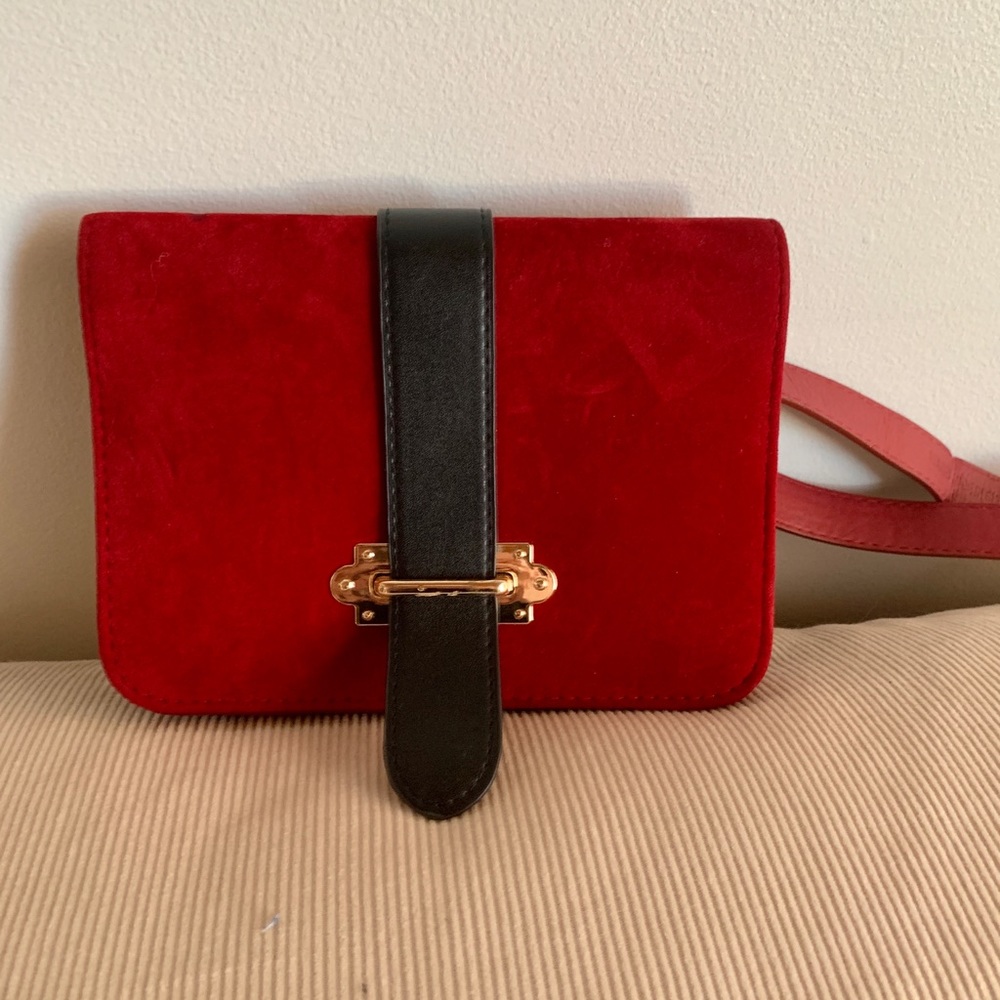 Red fashion fanny pack